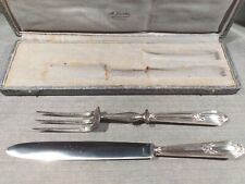 Silver Sleeve Knife and Fork Set Minerva Punch 