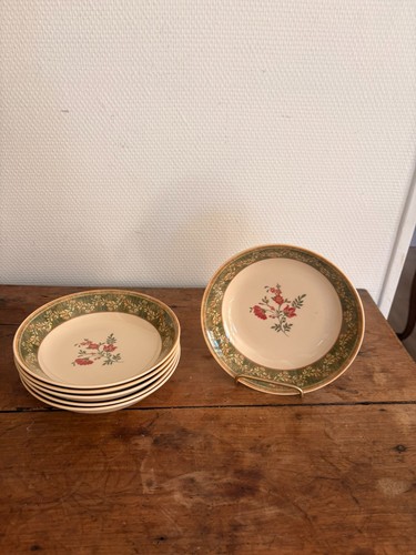Lot assiettes creuses faience - lot,
