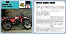 Yamaha 125 DTMX Enduro 1977 GT & Production Edito Service #43-22 Auto Rally Card