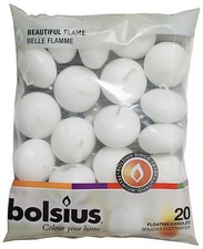 Premium Bolsius Flottant Bougie 20 Paquet 4.5HOUR Brûler Temps 2 Couleurs