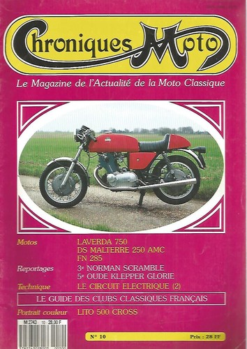 Chroniques moto laverda - chroniques, n°10