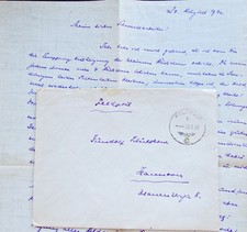 Translated German WW2 Feldpost by Military Chaplain of Stalingrad Division 1940