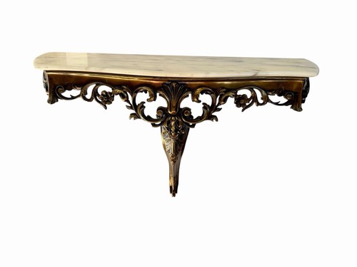 Console murale laiton - console,