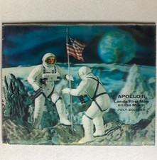 Apollo 11 — Les premiers hommes sur la lune — impression lenticulaire — vari-vue