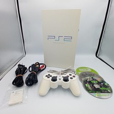PS2 PlayStation 2 Console Winter White SCPH-55000 Controller 3 Games Japanese