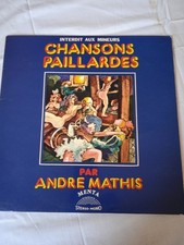 VINYLE /  CHANSONS PAILLARDES PAR ANDRE MATHIS