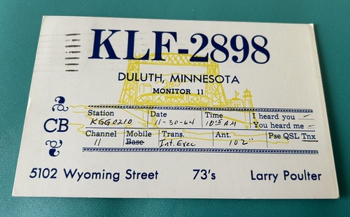 Radio qsl post card - radio,