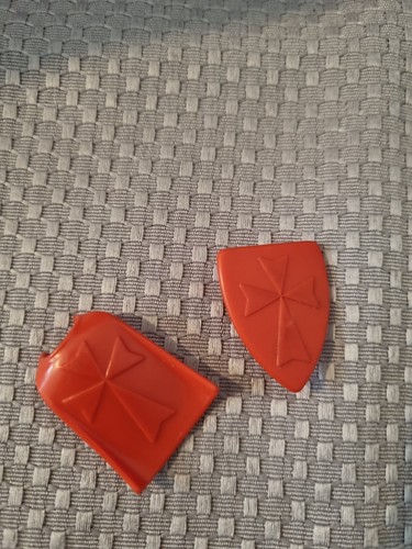 Bouclier cape rouge vintage - et,
