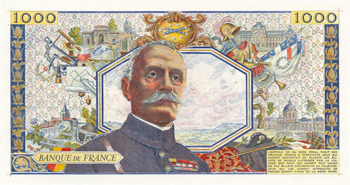1000 francs foch france 1950 - francs,