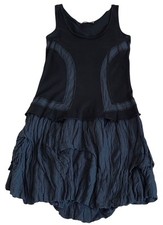 Robe boule bleu noir Marithé