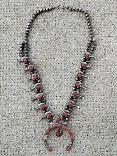 Necklace squash blossom - , silver