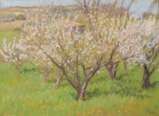 Pastel dessin tableau paysage