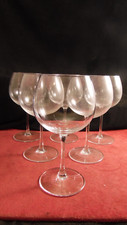 Set of 6 Burgundy tasting glasses in Sèvres crystal