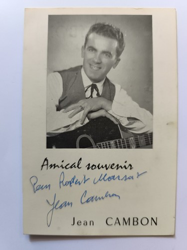 Autographe guitariste jean - autographe, du