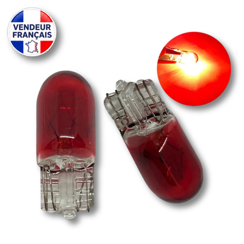 Ampoules w5w t10 - w5w, rouge