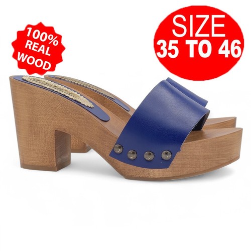 Mules pour femmes bleues - pour,