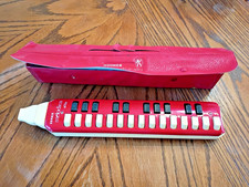 HOHNER Melodica Alto Wind Organ Piano Harmonica Red With Case Made in Germany