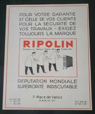 1932 Ripolin Advertising Painting Antique Large Format Antique Ad Enamel Paint