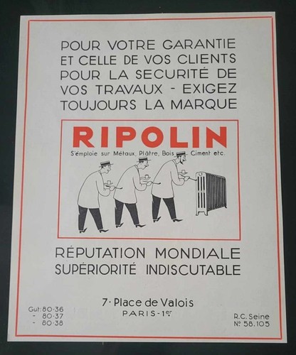 1932 ripolin peinture - ripolin,