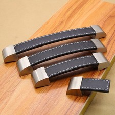 2 pièces meubles de garde-robe poignée en cuir de luxe armoire de porte...