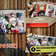 ARTBOOK NARUTO État Neuf Manga COFFRET 3 Vol.&Poster