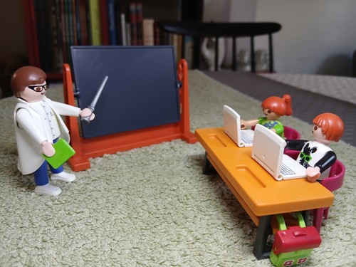 Ecole playmobil enseignant - -,