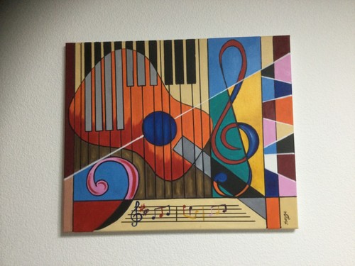 Tableau musique peintures - "ma,