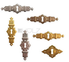 Quincaillerie De Meubles Antique Art Déco Laiton Argent Patiné