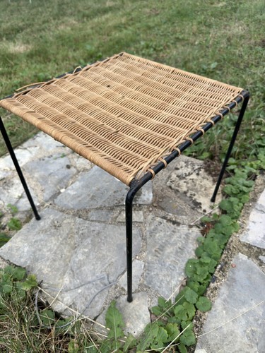 Table basse métal rotin - basse,