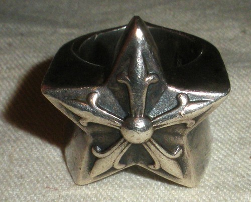 2011 chrome hearts star ring - chrome,