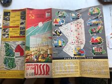 guide 1958 Exposition Universelle BRUXELLES Pavillon  URSS Russie