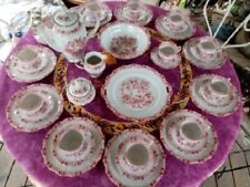 Service à Thé Porcelaine Bavaroise Seltmann Weiden Bavaria Modèle Theresia Rose