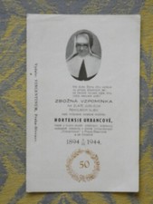 Image pieuse mortuaire tcheque