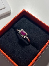 Bague or 750 Diamants et Rubis