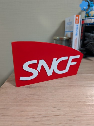 Plaque logo sncf enseigne - plaque,