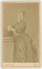 CDV Franck 1877. Anna Van Ghell, Belgian opera artist.