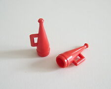 PLAYMOBIL (1307) EQUIPMENT - Lot of 2 Vintage Red Fire Extinguishers