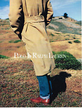 ADVERTISING ADVERTISING 074 1988 POLO RALPH LAUREN men's coat collection