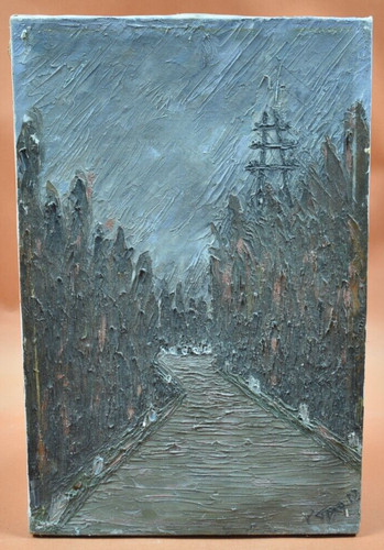 Peinture huile sur toile - peinture, à