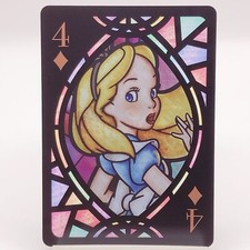 Cartes à jouer Alice au pays des merveilles Disney vitrail Tenyo Diamonds 4 r...