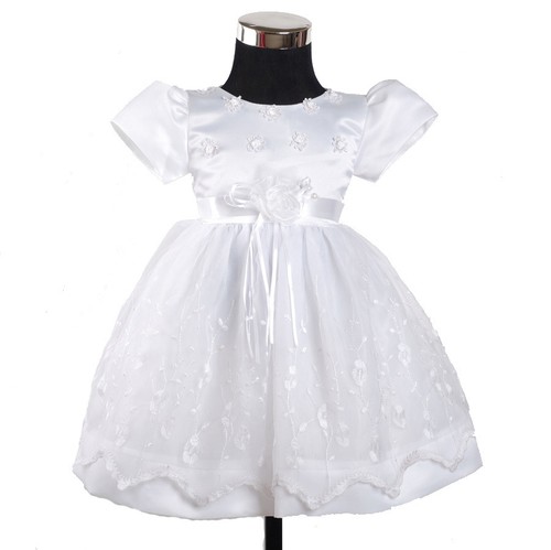 Robe fille fleur blanches - à,