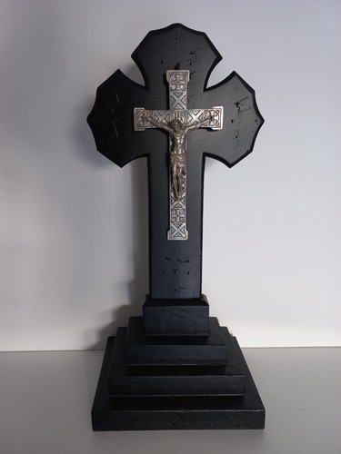 Grand crucifix argent - grand, en