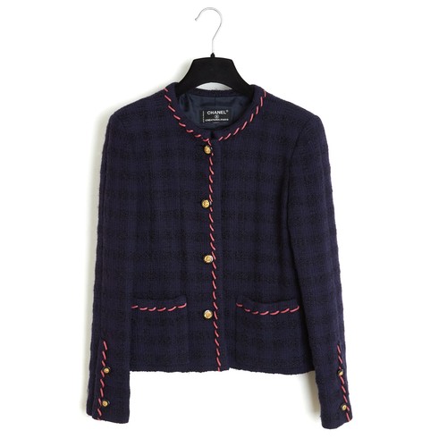 Chanel 1970s veste marine fr38 - chanel,