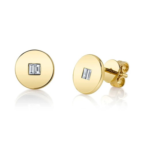 14k yellow gold baguette - 14k,