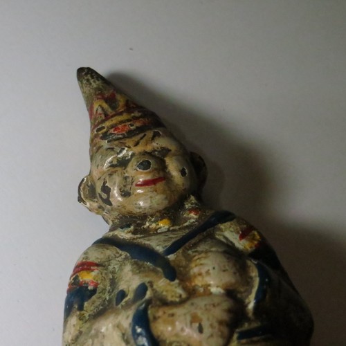 Ancienne tirelire fonte clown - ancienne,