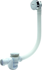 Vidage De Baignoire À Câble L700 Et Siphon D40, Clapet Recouvrant , Blanc