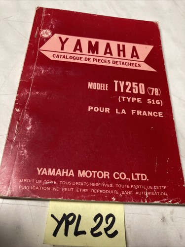 Yamaha ty250 516 - yamaha, 1978