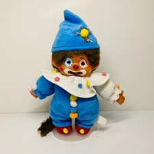 Monchhichi S size Pierrot 1980s~ Vintage Blue costume Sekiguchi Super Ultra Rare