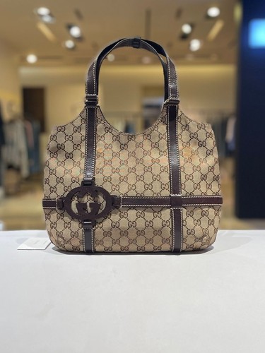 Gucci canvas hobo shoulder bag - hobo,