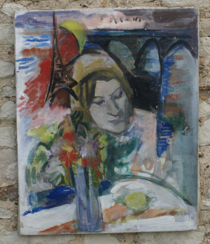 Souvenirs paris huile sur - huile,